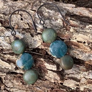 Verde Glass Bead Earrings